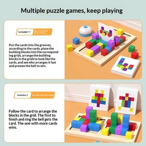 Gioco da Tavolo Educativo 3D per Due Giocatori con Blocchi da Costruzione - Product Image 5
