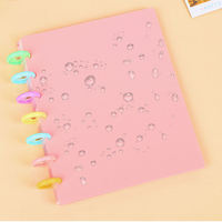 Agenda de luxe personnalisé A5 en cuir PU disques pour carnet de notes relié jeu de diviseurs avec logo en relief reliure à feuilles mobiles papier imprimé