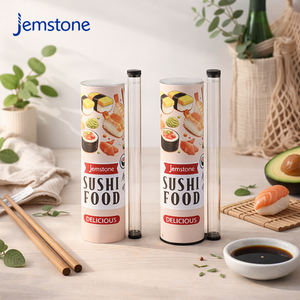 Boîte cylindrique en carton alimentaire recyclable pour la vente en gros des fabricants, pour les plats à emporter, tube en papier pour l'emballage des sushis - Product Image 1
