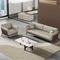 Ensemble de canapé et table basse de bureau moderne et minimaliste, adapté aux espaces de réception d'affaires et de loisirs