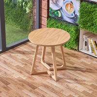 Ensemble de meubles en bois rond très vendu, tables à manger au design moderne pour café