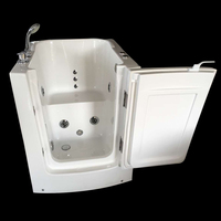Baignoire de massage autoportante Design Hydrorelax Baignoire carrée en acrylique blanc avec douche
