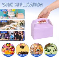Boîtes à friandises en carton personnalisées en gros, 30 pièces, portables, colorées, pour enfants, collations, friandises, bonbons, pour fête d'anniversaire