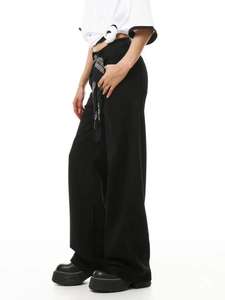 Jeans Bootcut Taille Moyenne pour Femmes Noir Clair Pantalon en Denim Casual Respirant Confort Ceinture - Product Image 4