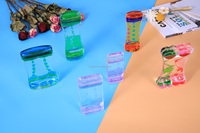 Sablier à eau liquide en plastique coloré de haute qualité, cadeau promotionnel personnalisé, décoration de la maison