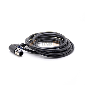 Cable M12 de 4 Pines en Ángulo Recto, Conector Macho Codificado A, Cable AWG22, Conjunto de Cable para Sensor Industrial, Adaptador de Codo, Enchufe de <span class=keywords><strong>90</strong></span> Grados - Product Image 2
