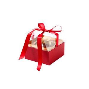 Professional Made Christmas Eve Creative Box Acrylic Transparent Apple Square Gift Box