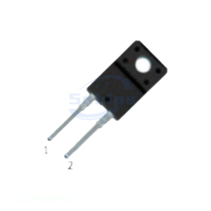 Kit Electronic Components Single Diodes 600V, 30A, ITO-220AC-2L, ULTRA F SDURK30P60 In Stock - Product Image 1