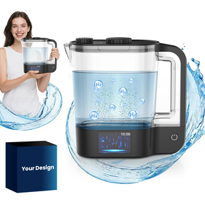 Bouilloire à eau hydrogène 3000ppb Usb Portable à usage domestique Pichet à eau hydrogène 2 L Double H2 Electrolyzer Machine à eau hydrogène