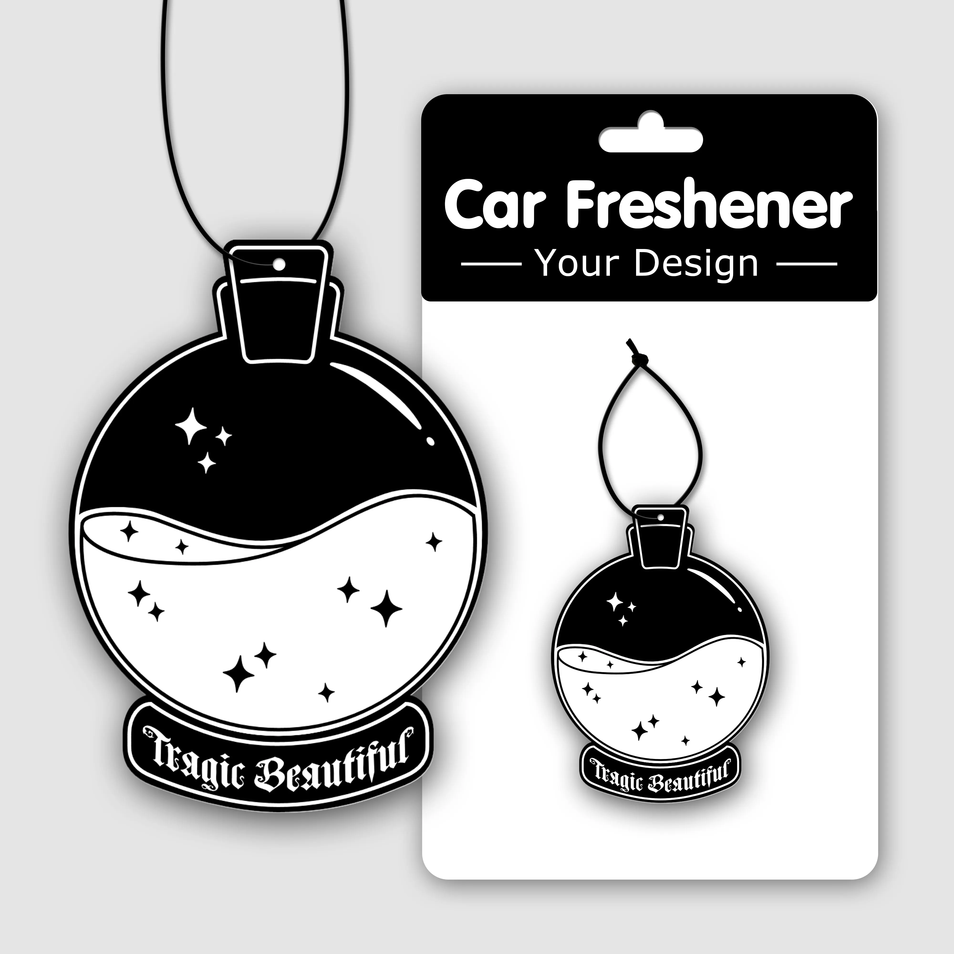 Qiang Qiang paper hot sale Custom Logo Printing Air Freshener paper for car air freshener