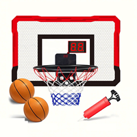 Ring Basket Mini Keren untuk Anak, Mainan Ring Basket Tempel Dinding untuk Latihan di Dalam Ruangan, Set Mainan Ring Basket untuk Dewasa dan Anak