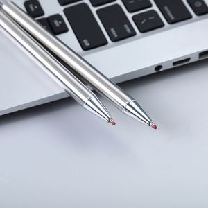 Brushed Stainless Steel Click Gel Ink <b>Pen</b>, Minimalist Slim Metal Retractable Signing <b>Pen</b> Custom Logo for Office Hotel Corporate - Product Image 6