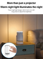 Projecteur intelligent portable mini LED 1080P, système Android 14, pour cinéma maison, à courte focale, best-seller