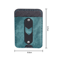 Dompet tempat kartu magnetik, dompet belakang ponsel Slot kulit dengan tempat kartu untuk iPhone Samsung
