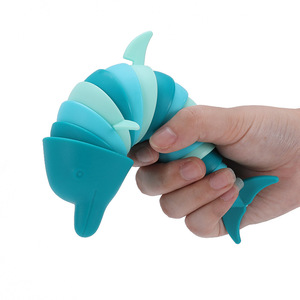 Juguetes Sensoriales de Silicona Ecológicos con Forma de Delfín y Tiburón, Juguetes Educativos DIY para Niños, Aprendizaje Temprano y Alivio del Estrés - Product Image 5