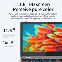 Nuovo Laptop Yoga Quad-Core 11.6 Pollici 128GB con Schermo Touch Pieghevole a 360 Gradi per Ufficio e Business