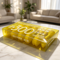 Boîte pliable personnalisée en PET transparent, emballage pliable en plastique transparent de qualité alimentaire pour miel, lotion, complément alimentaire