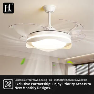 42 Inch <b>Smart</b> Remote Control Modern Led Lamp <b>Ceiling</b> <b>Fan</b> with Light and Remote DC Motor - Product Image 6