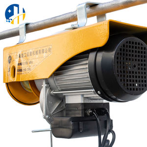 Mini gru di sollevamento 220v motore elettrico puleggia paranco fune in acciaio puleggia - Product Image 5