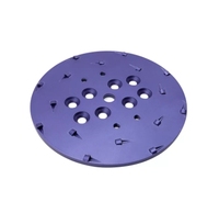 Plaque de meulage PCD 5 "125mm Plaque de meulage en béton avec 6 pièces 1/4 PCD rond pour sol époxy