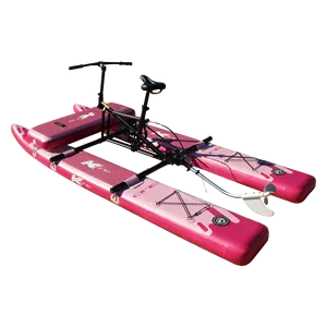 Großhandel im Freien rosa Sea Bike schwimmende PVC und Stahl Wasser Fahrrad aufblasbare Wasser pedal Fahrrad