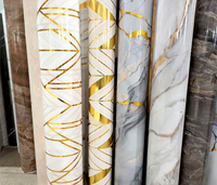 Film PVC souple imperméable effet pierre pour panneaux de meubles en MDF, vente en gros