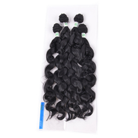 Extension de cheveux synthétiques de super qualité paquet complet 22 "200 grammes DIVA CURL 4 en UN cheveux tissés à vagues lâches