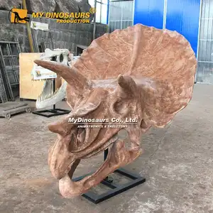 Meine Dino AA-F103 Fabrik Großhandel realistische Dinosaurier Triceratops Kopf Dekor