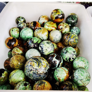 Variszit-Kugeln Natürliche Grüne Edelstein-Bälle Edelstein-Kugel 3-6cm Durchmesser Heilkristall - Product Image 5