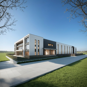 USA Standard 3-Storey Steel Frame Structure Luxury 5 Stars Mansion High Quality Building for Sale - Product Image 1