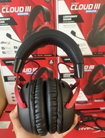 Casque de jeu sans fil HyperX Cloud III, circum-auriculaire, 2,4 GHz, faible latence (<30 ms), audio spatial DTS, commandes tactiles, écran numérique