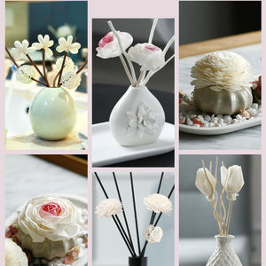 Newell bastoncini per diffusori a lamella misti fiori assortiti a stelo in legno di Sola diffusore floreale bianco Sola fiore con corda di cotone - Product Image 6