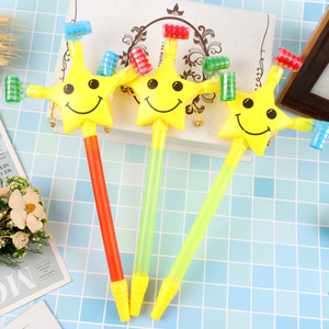 Sifflet étoile à cinq branches avec cloche, manche long rétractable pour les jeux d'imitation des enfants - Product Image 1