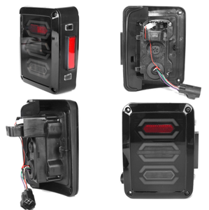 Ahumado vengador <span class=keywords><strong>LED</strong></span> 4th cuarta generación <span class=keywords><strong>luces</strong></span> de cola para Jeep Wrangler JK 07-2017 - Product Image 3