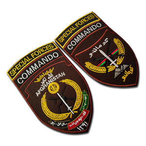 アフガニスタンの米国特殊作戦部隊戦術的な士気バッジパッチエンボス加工防水アイアンオン用バッジアームバンド - Product Image 3