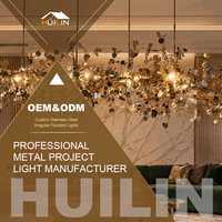 Lampe suspendue linéaire de style industriel rétro 2026, très vendue, pour restaurant, escalier, villa, avec diverses combinaisons de lumières LED
