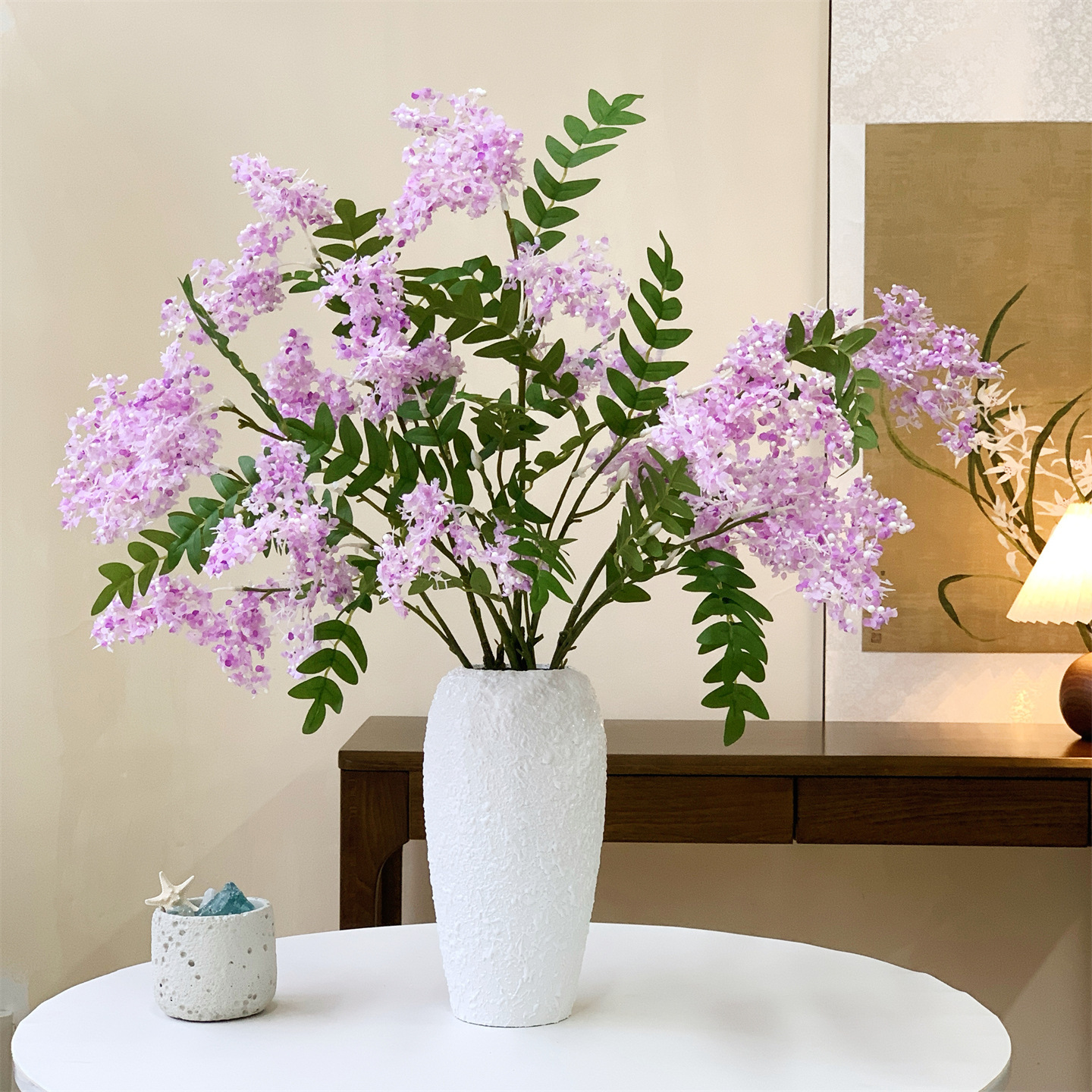 Violet clair 4 bouteilles de sable blanc de taille moyenne