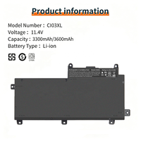 Batterie d'ordinateur portable OEM en gros CI03XL pour HP ProBook 645 650 655 G2 G3 CI03XL 801554-001 HSTNN-UB6Q HSTNN-LB6T