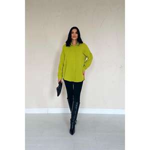 Blusas y Camisas Verde Oliva para Mujer, Suministro al por Mayor - Product Image 5