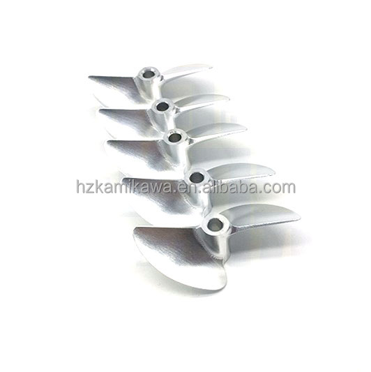 Алюминиевый двухлопастный положительный и отрицательный пропеллер с ЧПУ 4,76 мм, лодочный пропеллер с байонетным разъемом, бесщеточный электрический лодочный Морской Пропеллер