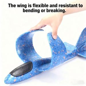 Avion en mousse à lancer à la main de 36 cm, jouet d'extérieur, planeur, jouet interactif familial parent-enfant, jouet pour enfants sans lumières - Product Image 5