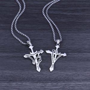Colliers de luxe étanches en acier inoxydable 316, motif croix et signe astrologique, pour femmes et hommes, collection 2025 - Product Image 1