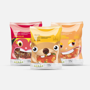 Sachet alimentaire en aluminium avec fermeture éclair pour protéines en poudre, fond en plastique imprimé avec pelliculage mat - Product Image 4