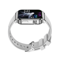 Reloj Inteligente E100 Square de 1.85 Pulgadas con ECG, Resistente al Agua IP68, Llamadas por BT, Monitor de Ritmo Cardíaco, Multideporte, para Android e iOS, para Hombres, Mujeres, Parejas