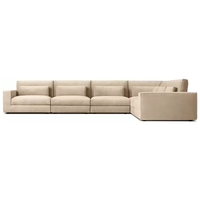 Canapé modulaire minimaliste d'intérieur Lugano, revêtement en tissu pour bureau, mobilier de salon, taille personnalisable