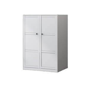 कारखाने की कीमत आधुनिक लिविंग रूम कैबिनेट व्हाइट अलमारी स्टील <span class=keywords><strong>2</strong></span> दरवाजे कैबिनेट - Product Image 2