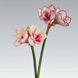Fleur artificielle en PU <span class=keywords><strong>Amaryllis</strong></span>, haut de gamme, nouveau style chinois, pour salon, table, entrée, mariage, décoration de fête, <span class=keywords><strong>Amaryllis</strong></span> - Product Image 2
