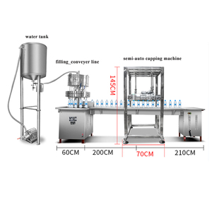 เครื่องบรรจุน้ำดื่ม น้ำผลไม้ เหล้า น้ำส้มสายชู น้ำแร่ แบบกึ่งอัตโนมัติ ความจุ 2000 ขวดต่อชั่วโมง - Product Image 3