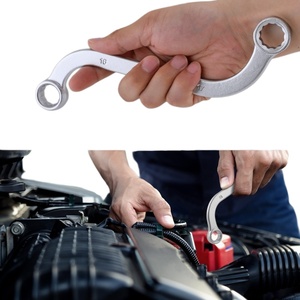 Jeu de clés à douille double à 12 points de type S, clé universelle à tête fixe pour réparation automobile et domestique, taille 10-19 mm, 5 pièces - Product Image 5