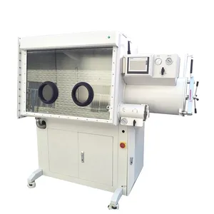 XWELL Price Lab Single Side Double Station Chamber Purification Vacuum Glove Box With Water And Oxygen Content Below 1Ppm